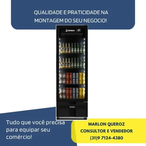 Cervejeira 569L Porta de Vidro com Iluminação Imbera