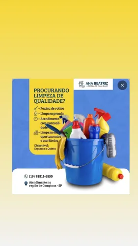 Serviço de faxina 