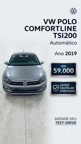 Volkswagen Polo Comfort. 200 TSI 1.0 Flex 12V Aut. 2019