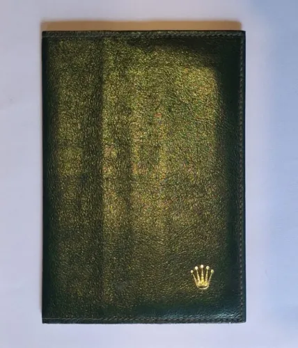 PORTA PASSAPORTE ROLEX VINTAGE EM COURO ORIGINAL COLECIONADOR