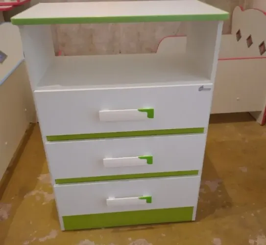 Cômoda 03 Gavetas Branca 100% MDF (NOVO)
