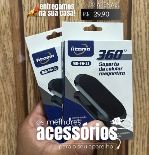 Suporte para celular magnético veicular