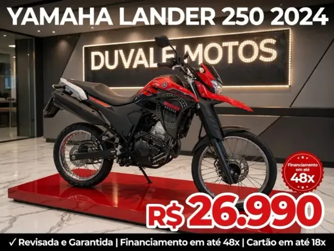 Yamaha Lander 250cc! Ano 2024! Financiamos e Aceitamos Trocas! 