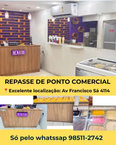 Repasse de loja de açaí