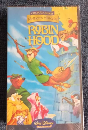 VHS Dublado Coleção Disney Melhores Histórias Robin Hood ( Lacrado )