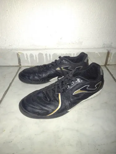 chuteira joma dribling futsal preto 40