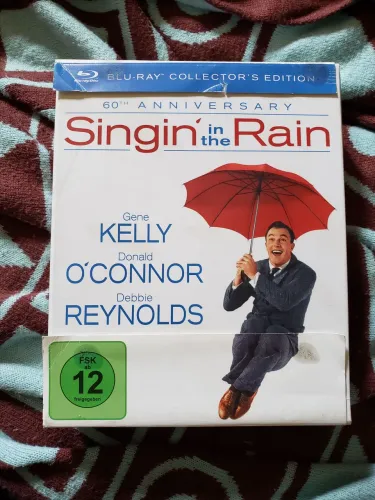 Blu Ray gift Set Cantando na Chuva digipak alemão pt br 2 discos livreto