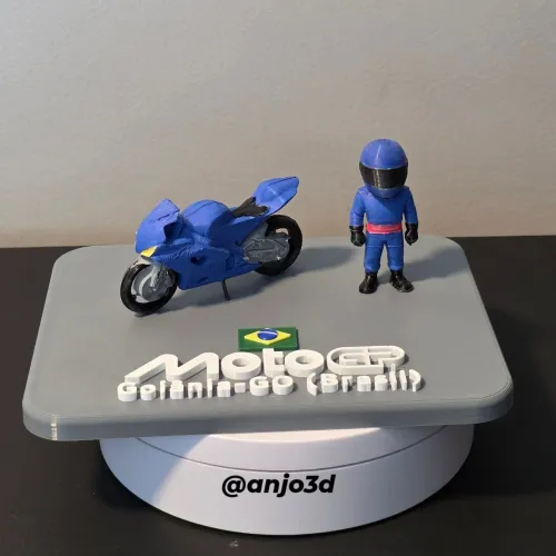 Diorama personalizado MotoGP Goiânia - base cinza