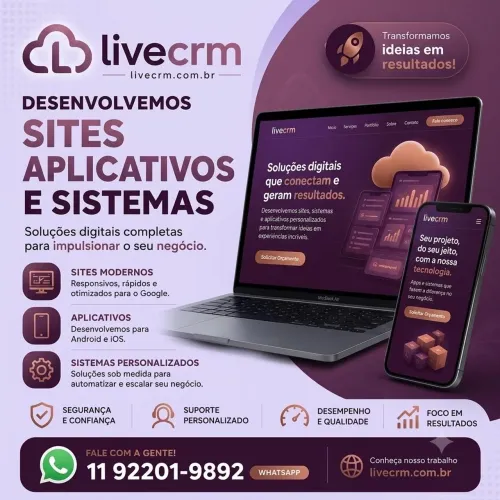 Desenvolvedor de sistemas web e app