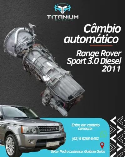 Câmbio automático Range Rover Sport 3.0 com a caixa de transferência 4x4 - Ano 2011 Diesel