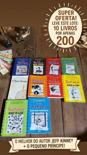 Desapego: 10 livros por R$ 200