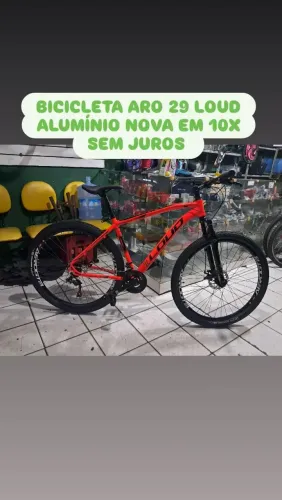BICICLETA ARO 29 LOUD ALUMÍNIO NOVA EM 10X SEM JUROS 