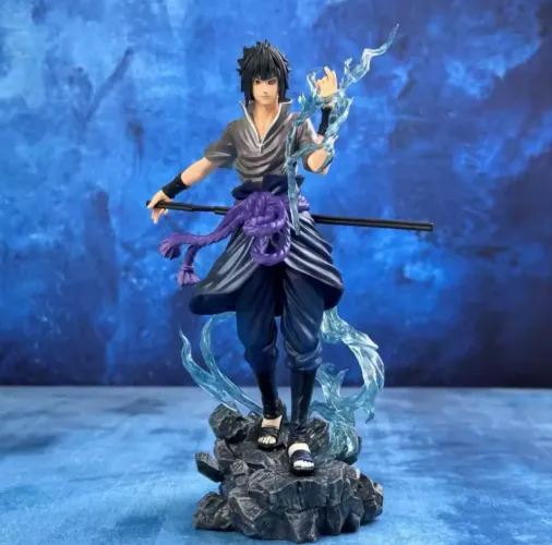 Boneco Sasuke Uchiha Naruto Shippuden 25 Cm -  Colecionável