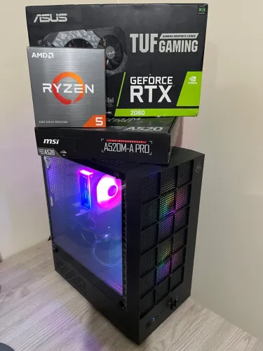 (NOVO) PC Gamer Ryzen 5500 16GB RTX 2060 6GB 480GB SSD