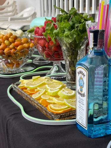 Barman coquetel e drink