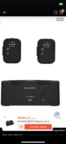 Retorno M-VAVE SWS12 Sistema de monitor 