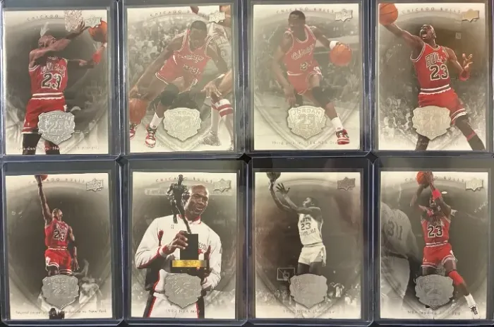 8 Michael Jordan Coleção Exclusiva Belo Design Minimalista Card NBA Carta Bulls