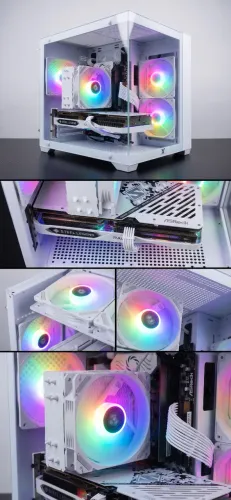 PC GAMER TODO BRANCO COM RX7600 BRANCA!! ASROCKE ( TUDO NA GARANTIA )