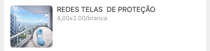 Rede tela de proteção