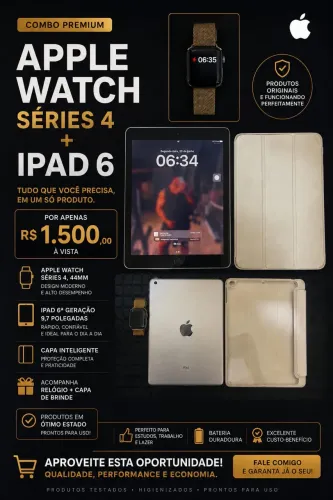 Kit iPad 6 32GB + Apple whatc 4, 44mm