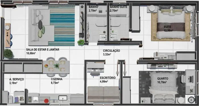 Imóvel para venda com 72 metros quadrados com 3 quartos em Vila Lucy - Goiânia - GO