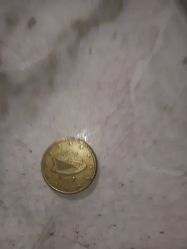 Moeda antiga 50 Euro cent de 2002
