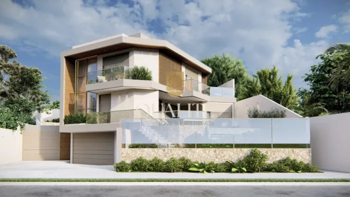 Casa nova com 4 suítes e vista mar no Cacupé, Florianópolis-SC R$ 4.350.000,00