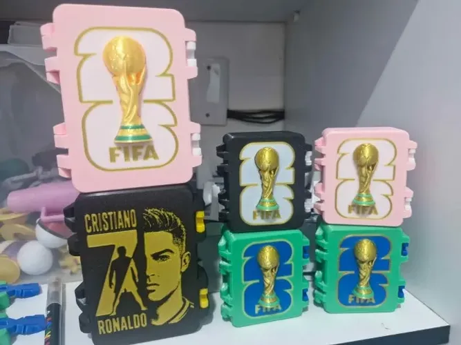 Caixinha porta figurinha da Copa