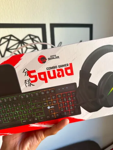Combo gamer 4 em 1 - Teclado, mouse, headset e mousepad