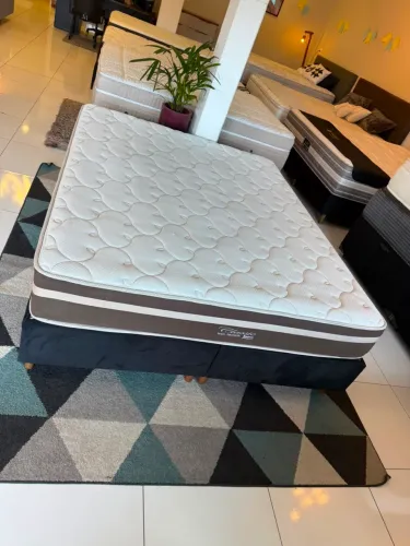 Cama box Queen Size ANJOS SEMINOVA TOP - ENTREGAMOS