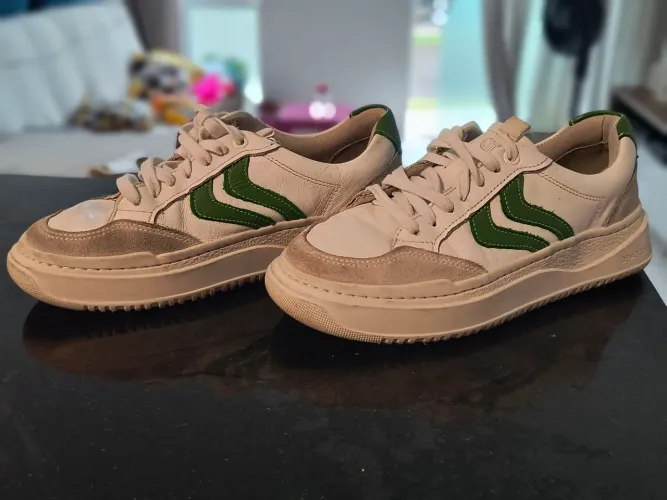 Tênis Democrata e chuteira Nike masculino.