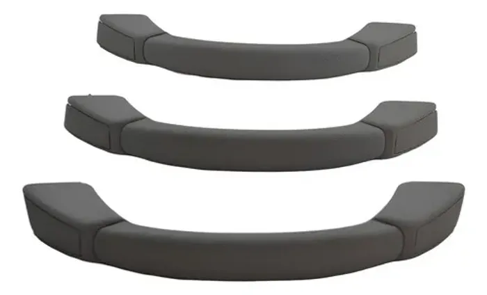 Kit Com 3 Puxador Alça Teto Pqp Pajero Tr4 2006 Original Cinza-escuro