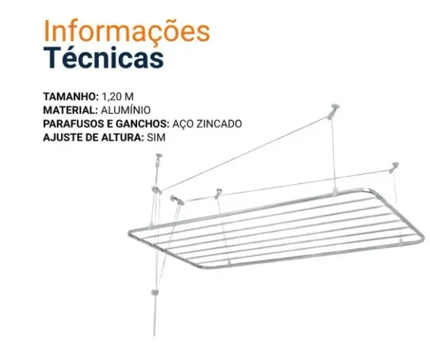 Varal de teto
