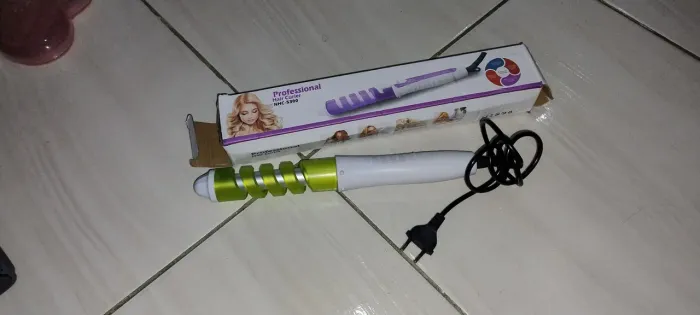 Modelador de cachos cacheador de cabelo ondas bivolt profissional cor verde