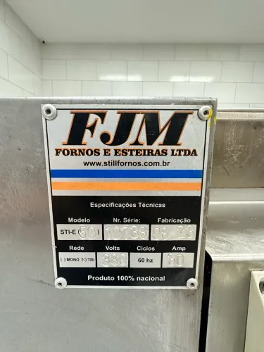 FORNO ESTEIRA 50CM 100% ELÉTRICO TRIFÁSICO