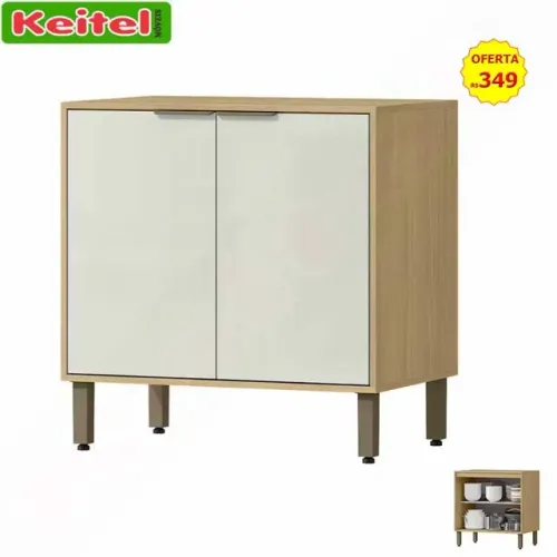 Balcão 2 portas de 80 Glória Castanho / Off White