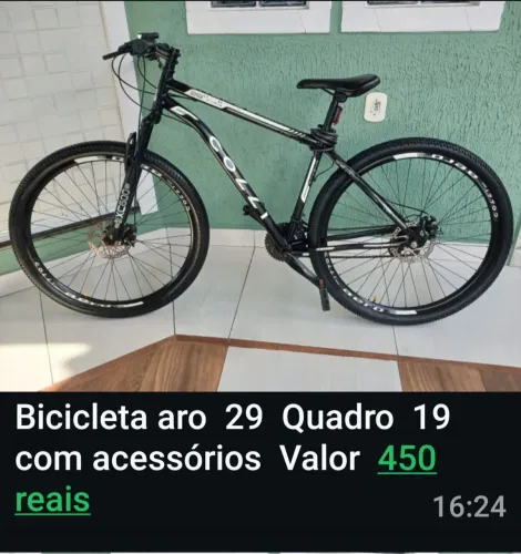 Bicicleta aro29 quadro19 com acessórios 