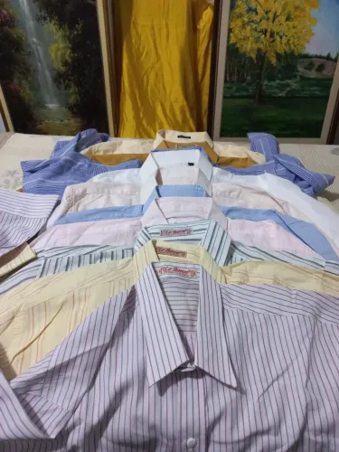 Camisa social masculina tamanho 4....10 peça.