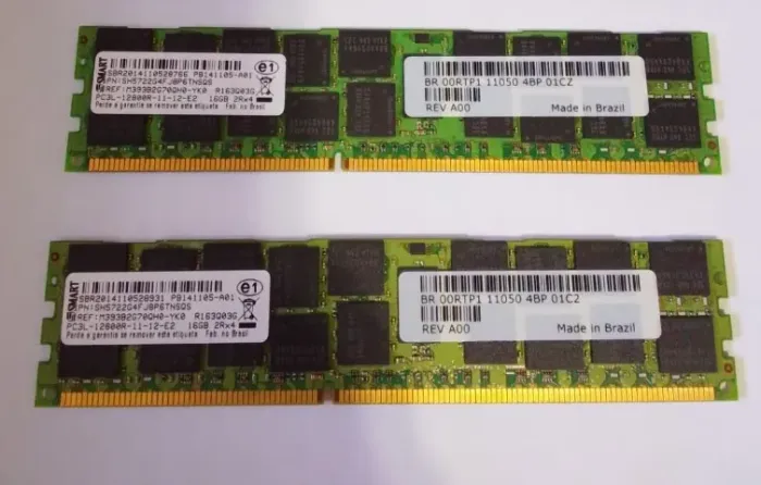 2 Memória 16GB DDR3 ECC 1600MHz Servidor