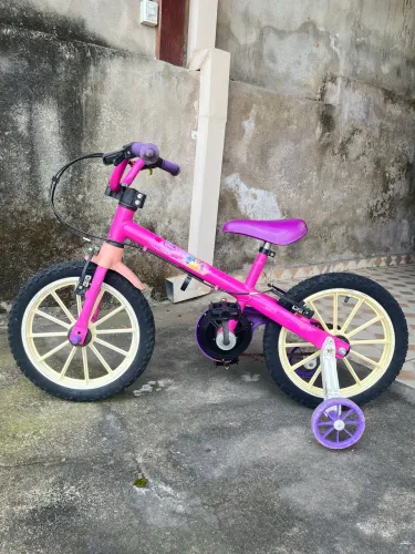 Bicicleta Aro 16 Infantil Nathor Princesas Disney Feminina Seminova 