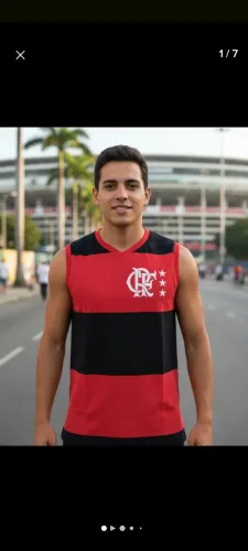 Regata masculina Flamengo algodão Original 