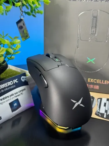 Mouse Delux M900 PRO Sem Fio PAW3395 8K Com Dock