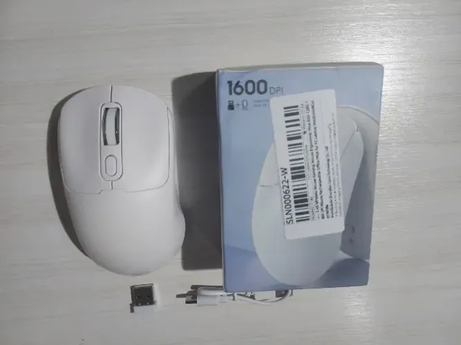 Mouse Sem Fio Bluetooth 5.4 | 2.4GHz | Recarregável | Silencioso | DPI Ajustável | USB-C |
