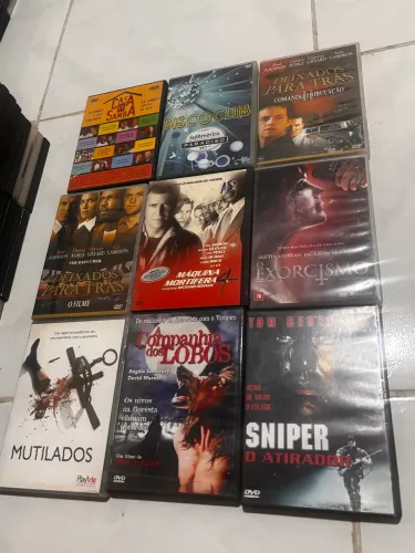 Lote com 154 unds. DVDs de Filmes Originais - Somente lote completo!