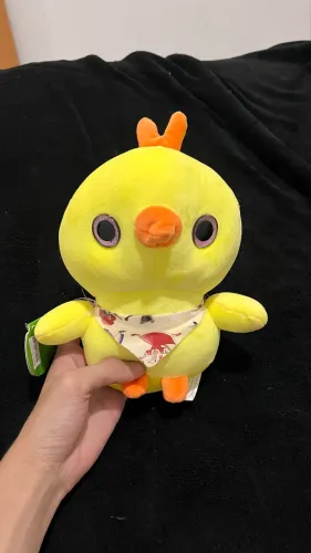 bichinho de pelúcia pintinho amarelo