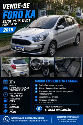 Ford KA 1.0 Se/se Plus Tivct Flex 5P 2019