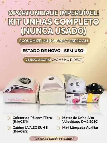 Kit alongamento de unhas 