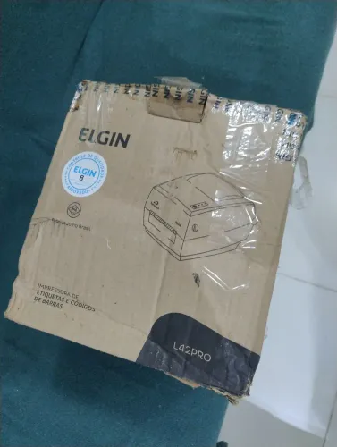 Impressora de etiquetas elgin l42 pro nova na caixa