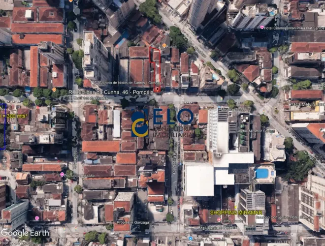 Terreno à venda no Gonzaga, Santos-SP: 460,00 m² de área disponível!