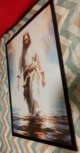 Quadro decorativo GRANDE Religioso Jesus Cristo Sala Quarto Escitório